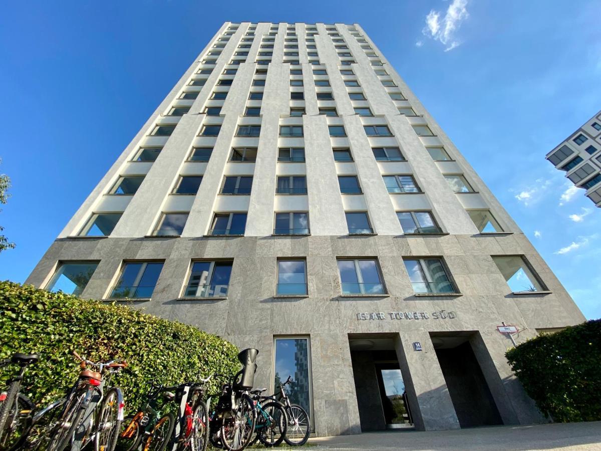 Alpen-Panorama Suite - Einzigartige Privatsuite Hoch Ueber Muenchen, 12Tes Og, Alpenblick, Loggia, Whirlpool, 15 Minuten Zum Zentrum, Ruhe Und Erholung In Der Stadt Muenchen Fuer Privat Und Geschaeftlich Reisende Extérieur photo
