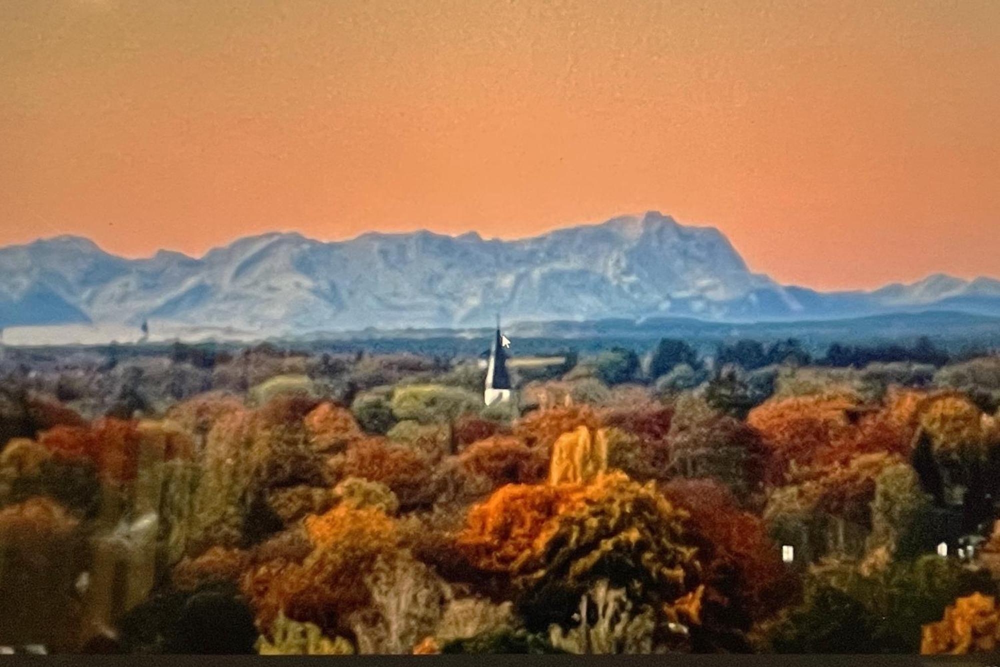 Alpen-Panorama Suite - Einzigartige Privatsuite Hoch Ueber Muenchen, 12Tes Og, Alpenblick, Loggia, Whirlpool, 15 Minuten Zum Zentrum, Ruhe Und Erholung In Der Stadt Muenchen Fuer Privat Und Geschaeftlich Reisende Extérieur photo