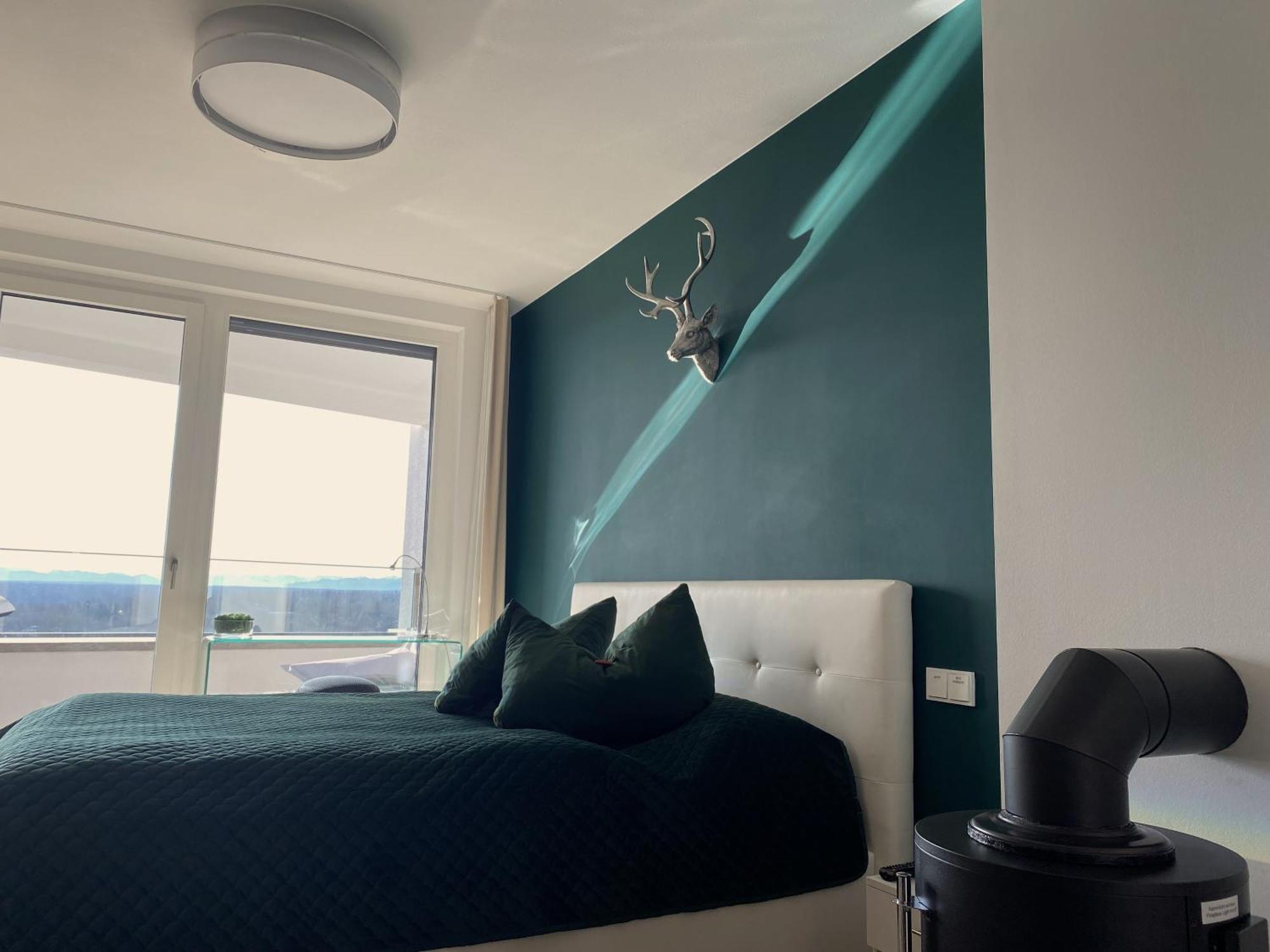 Alpen-Panorama Suite - Einzigartige Privatsuite Hoch Ueber Muenchen, 12Tes Og, Alpenblick, Loggia, Whirlpool, 15 Minuten Zum Zentrum, Ruhe Und Erholung In Der Stadt Muenchen Fuer Privat Und Geschaeftlich Reisende Extérieur photo